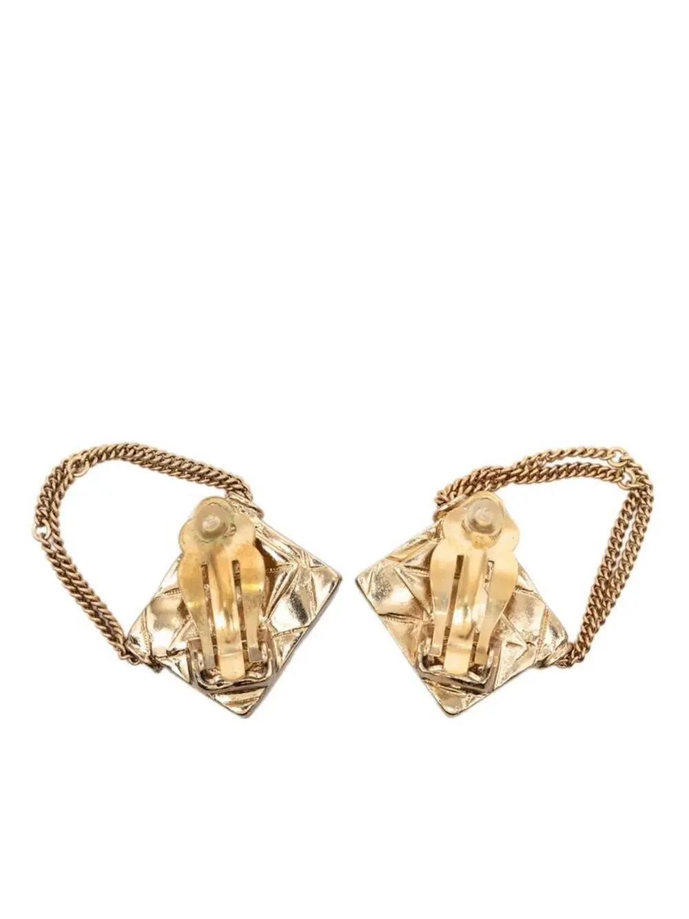 Chanel Cc Logo Clip-On Earrings Metal #287742C96B
